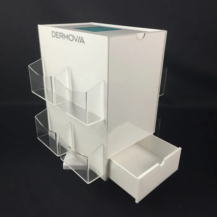 Custom Cosmetic Display Holder Acrylic Counter Facial Mask Display