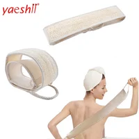 

Yaeshii Loofah Back Strap Exfoliating Body Bath Shower Back Sponge Brush Scrubber