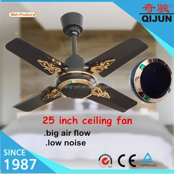 25 Mini Classical Orient High Speed Black Ceiling Fan With