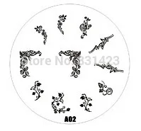 2015 new A Series A02 Nail Art Polish DIY Stamping Plates Image Templates Nail Stamp Stencil