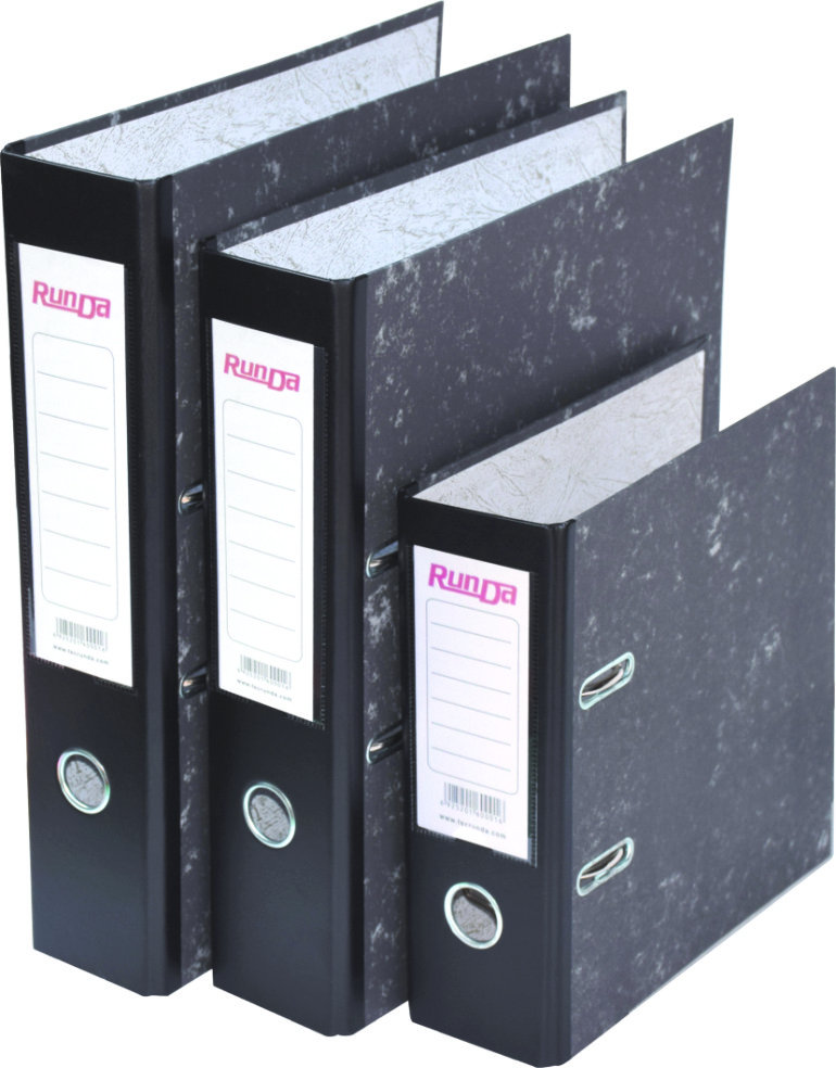 
Top sale Marble Full Paper Box File with PVC spine 