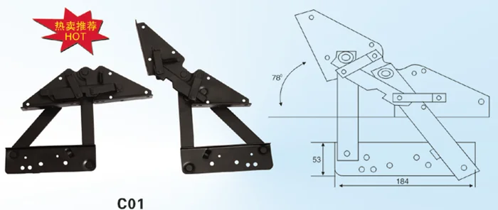 click clack sofa bed mechanism kk 034