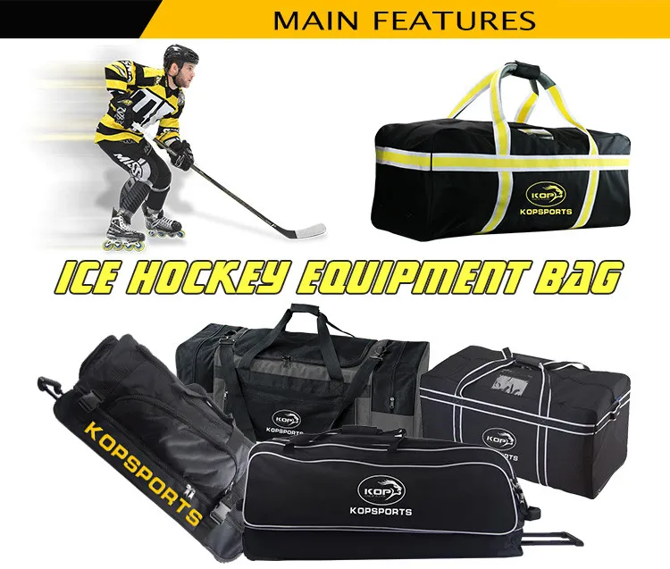 2021 Kop Sports New Desing Heavy Duty Field Ice Hockey Bag Roller
