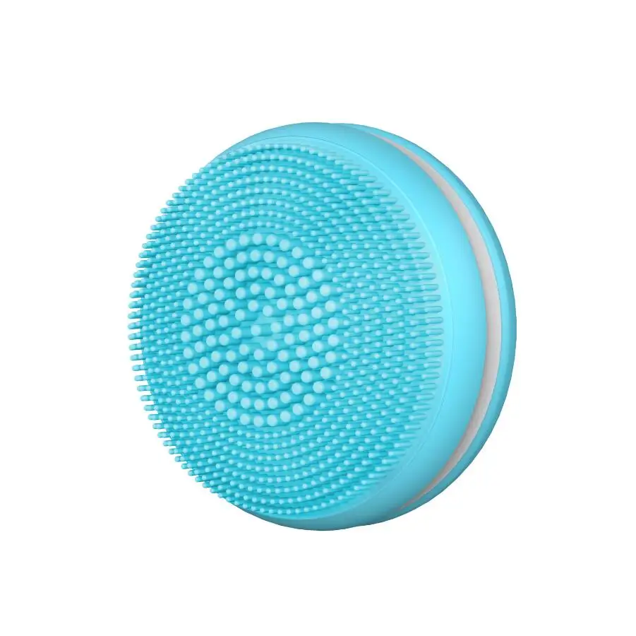 Electric Facial Cleansing Brush Silicone Vibration Mini Cleaner Deep Pore Round Cleaning Skin Massage face brush cleansing