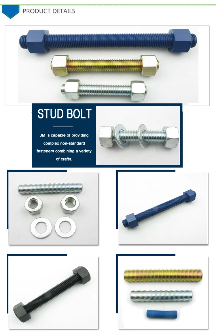 Astm A193 B7 B16 Stud Bolt And Nut A194 Grade 2h Buy Astm A193 B7