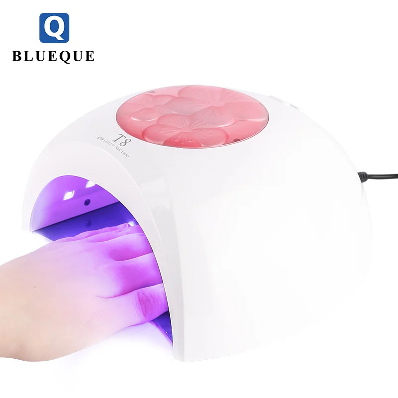 

2019 BLUEQUE new art nail lamp 65w gel uv led polish nail dryer, White