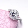Wholesale 925 Sterling Silver With CZ Round 8mm Setting Ring.