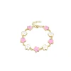 2018 Hot Sale Pink & White Floral Children Bracelet And Child Charm Bracelet
