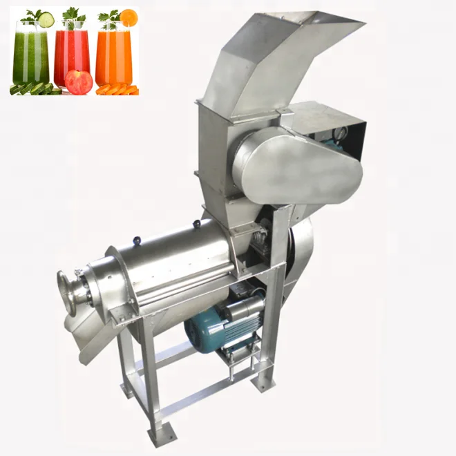 Spiral type fruit juicer /fruit juice screw extractor, industrial juicer machine /electric fruit juice extracting machine WT/8613824555378