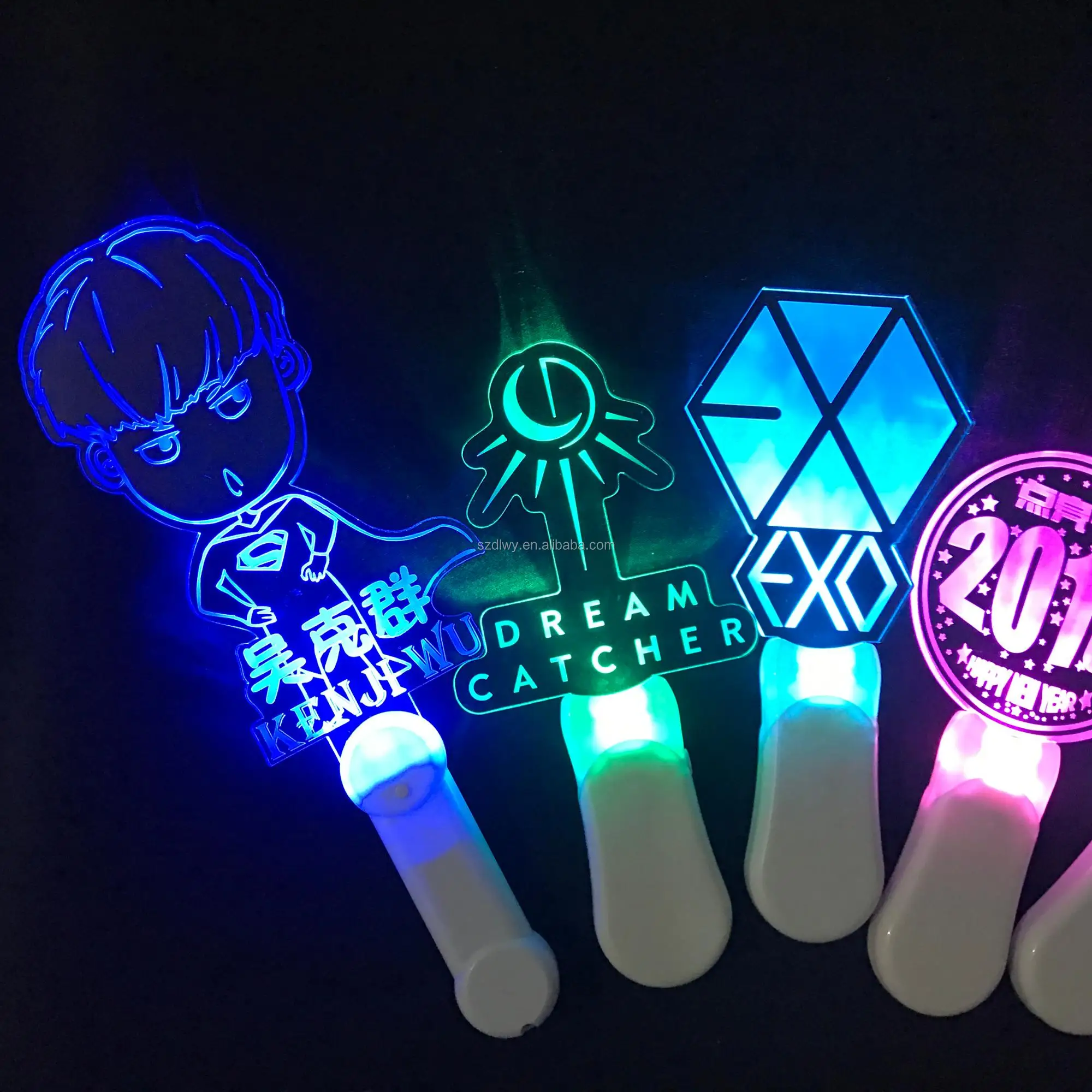 Customized Acrylic Led Light Stick For Events Concert Sports Hot Sale ...