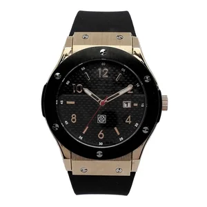 High quality wristband watch TPU strap 3 atm stainless steel back watch for men