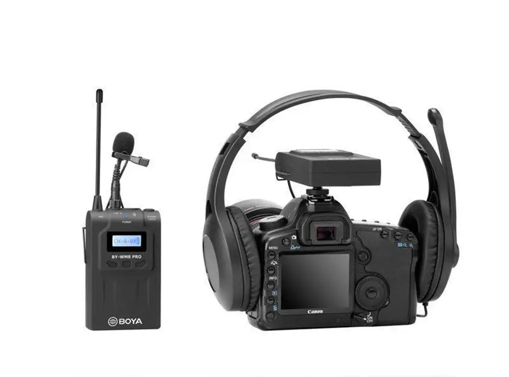 BO YA by-WM8 Pro-K1 cheap professional UHF wireless camera microphone with 48 Optional Channels