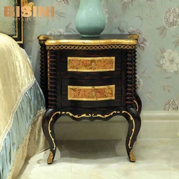 Bisini Luxury Black Gold Color Small Wood Grain Bedside Table Bf07 10075 Buy Wooden Bedside Table Nightstand Table Small Bedside Table Product On Alibaba Com