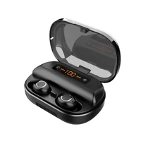 

BT5.0 IPX8 Waterproof TWS Bluetooth Earphone, Wireless Headphone with 600mAh Charging Case, Stereo Headset with Mic