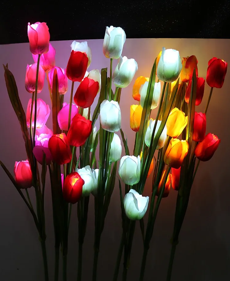 Led Tulip Shape Type Outdoor/indoor Garden Plaza Decorative Flower