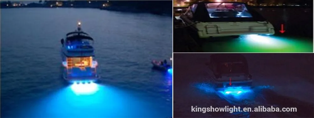 1pc RGB waterproof led Boat marine Drain Plug LED Underwater light Underwater Thru Hull boat light