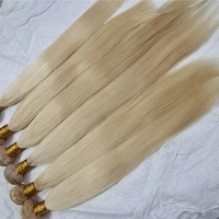 

Wholesale 10pcs Brazilian Virgin light blonde Hair Weave Bundles #613 Blonde Hair Bundles silky Straight Human Hair Extension
