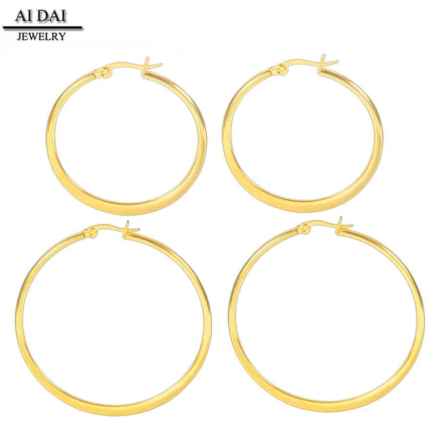 

wholesale stainless steel 2014 fashion hoop earring women