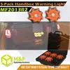 6-Pack Security Roadway Safety Amber LED Traffic Warning Light Flare