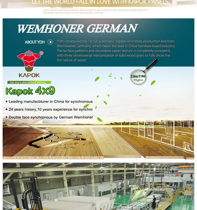laminated melamine particle board