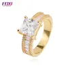 wholesale minimalist custom women meter Square ring