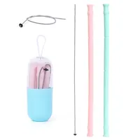 

Custom Cups Bio Recyclable Food Grade Silicone Drinking Reuseable Straws