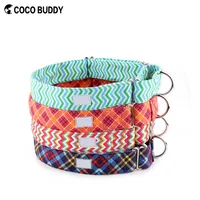 

Factory Producing Dog Collar Safety Training Martingale Canvas Pet Collar No Buckle With Personalization Options