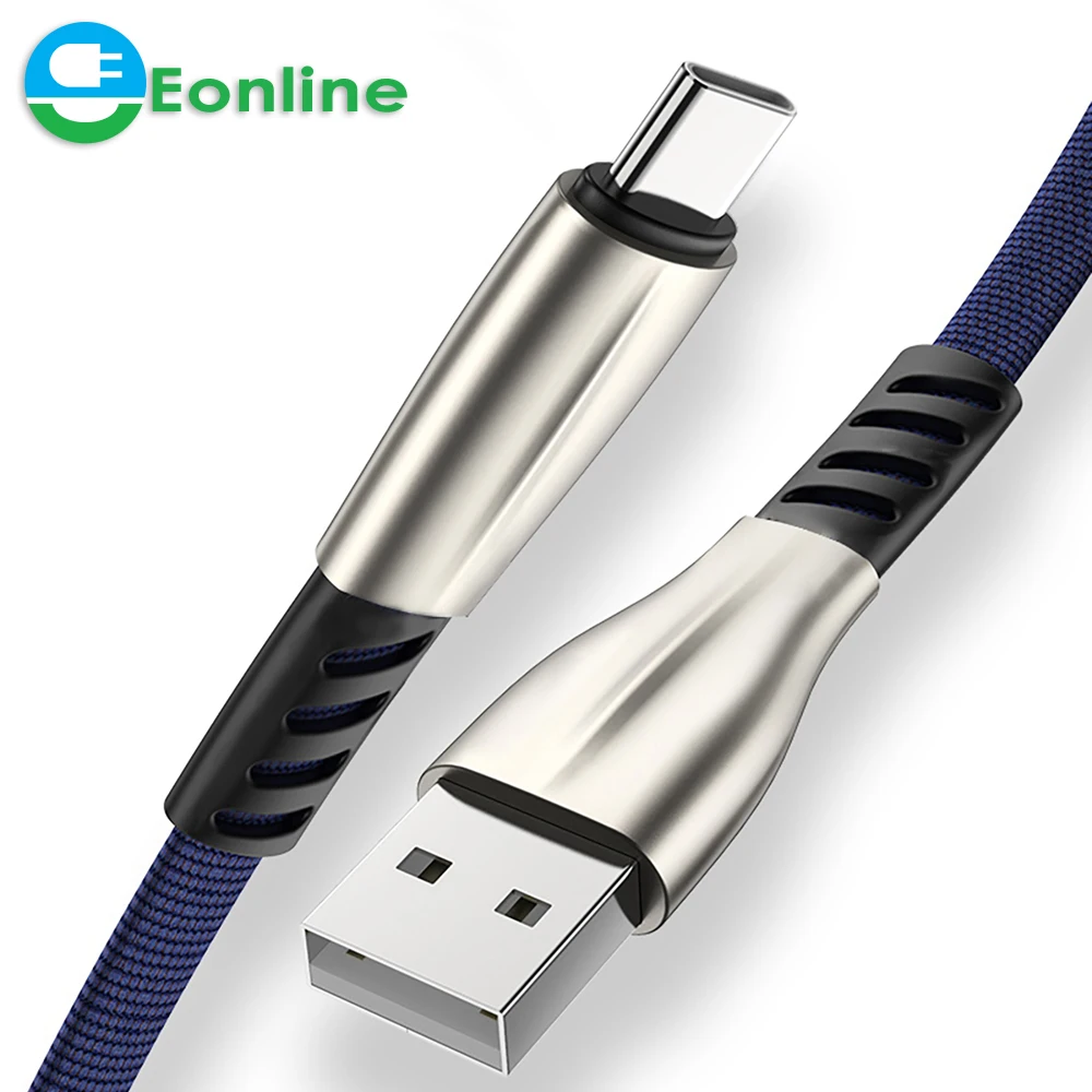 2.4A Fast Charger USB Type C Cable for Samsung Galaxy S9 Plus Note 9 Type C Fast Charging Data