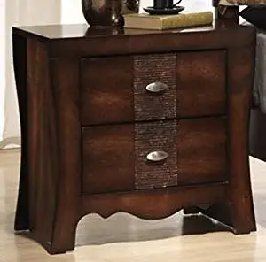 Buy 2 Drawer Solid And Engineered Wood And Veneers Nightstand
