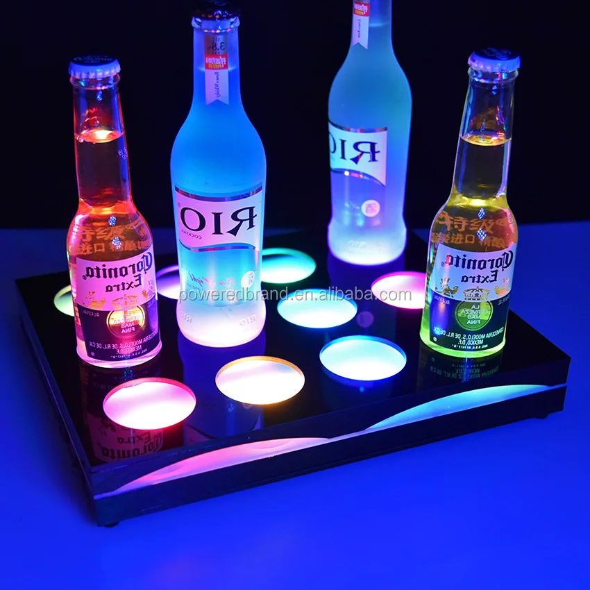 Acrylic Made Back Bar Led Beer Bottle Glorifier Lighted Display Buy
