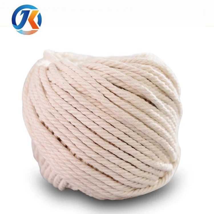 

Wholesale Natural Strong Triple-Strand Rope, Cotton Cords, Cotton Rope Macrame, Many colors