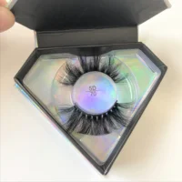 

China wholesale 3d 5d siberian long real Mink Eyelash vendors Private label 25MM eyelashes with diamond box case