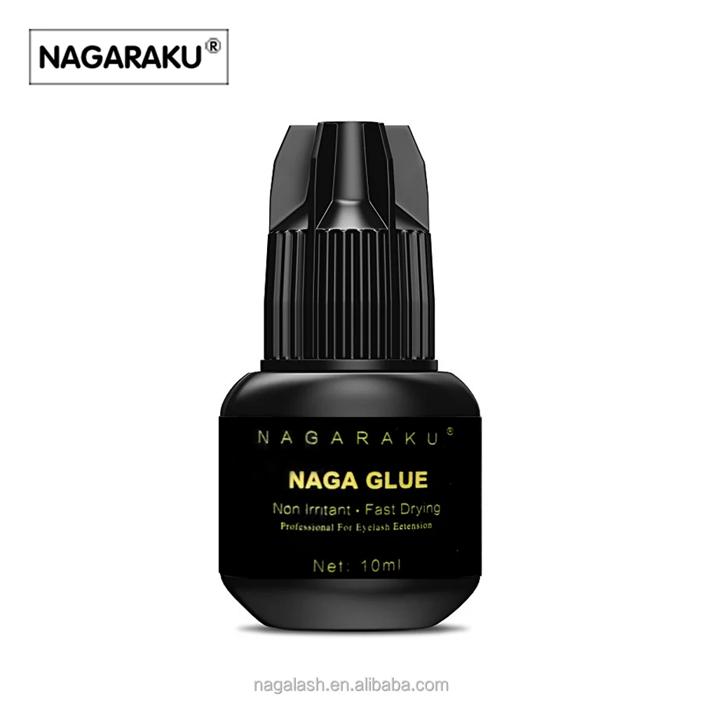 

NAGARAKU 10 ml Fast dry 1~3 senconds no odor no simulation lash glue eyelash glue eyelash extension glue, Black
