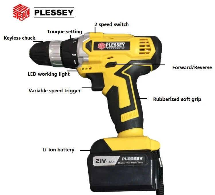 21v Electric Hand Power Drill Professional Power Tools Manufacturer