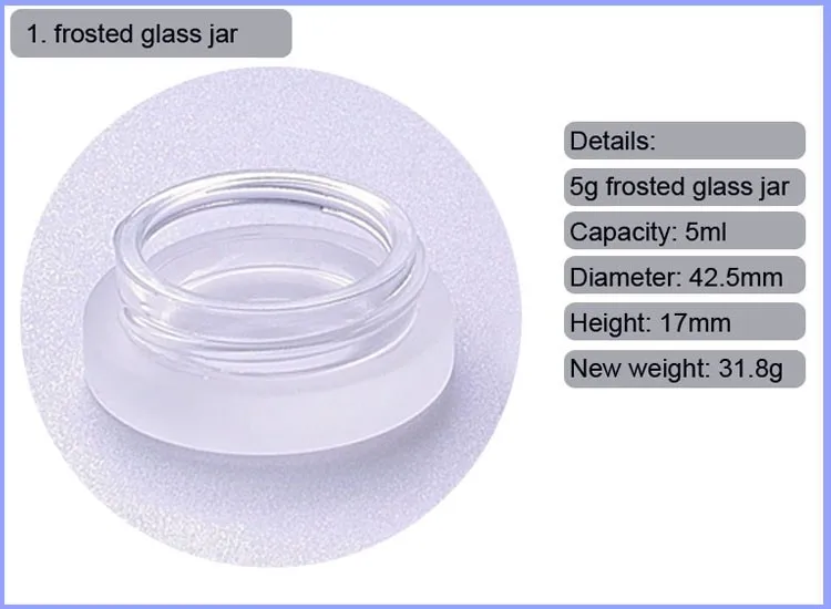 Sybgcj5 5g Lip Balm Jar With Bamboo Lid Frosted Glass Jar Buy 5g Glass Frosted Glass Jar,5g