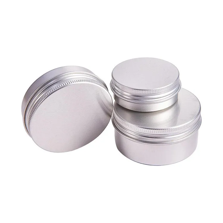 60g Aluminum Jar 60 Ml Metal Tin With Screw Lid Candle Jar - Buy 60g ...