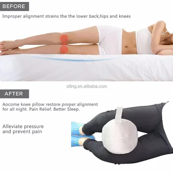 Memory Foam Bamboo Knee Leg Rest Car Pillow With Legs And Arms