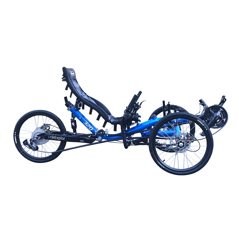 

Free Shipping Aluminum Alloy Frame 20 Inch Suspension Recumbent Trike For Sale