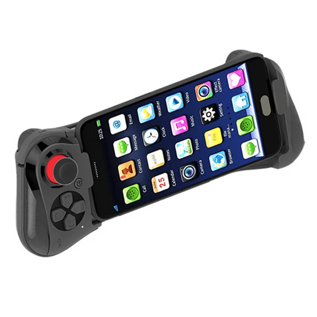 

mocute 058 portable wireless usb gamepad bluetooth android controller for phone game ios joystick, Black