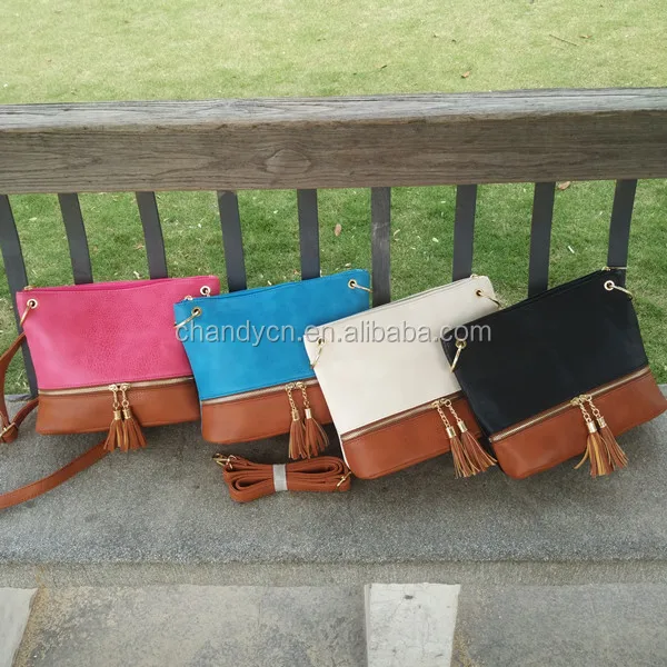

Stock Monogram Two Tone Tassel Crossbody Bag Women, Blue,hotpink,black,beige