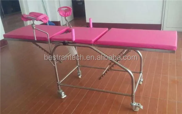 Bt Oe017b Hospital Delivery Room Equipment Medical Table For Gyno Exam Stainless Steel Portable