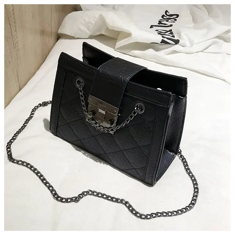 
lingge embroidered line hair bag female 2019 new hand shoulder slung tote bag 