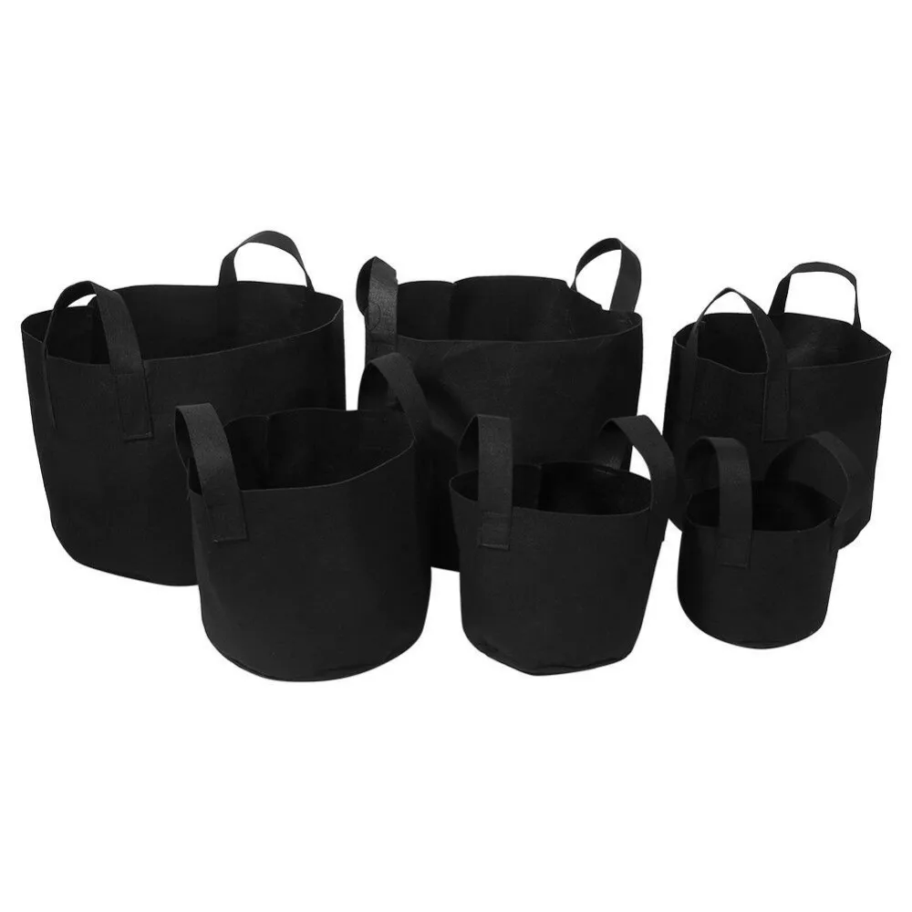 

Amazon Hot Sale 3 5 Gallon Vegetable/Flower/Plant Grow Bags Aeration Fabric Pots with Handles, Green ,black or others