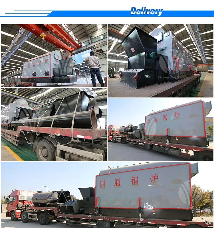 delivery of Chain Grate Stoker Coal fired Hot Water Boilers for School Heating