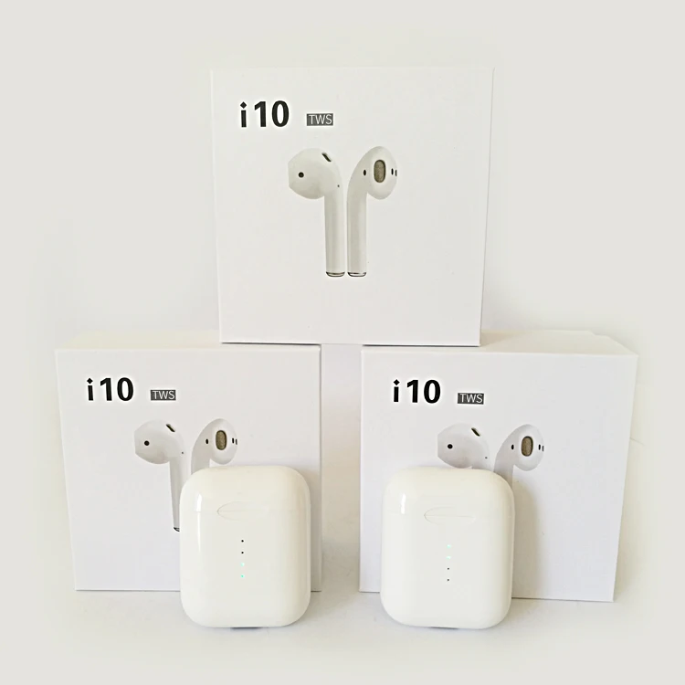 

High Sound Quality i10 TWS Wireless Earbuds In Stock Stereo Wireless Bluetooth Earphone With Charging Box, White