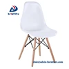 Home Furniture Wooden legs Plastic Dining chair for Restaurant