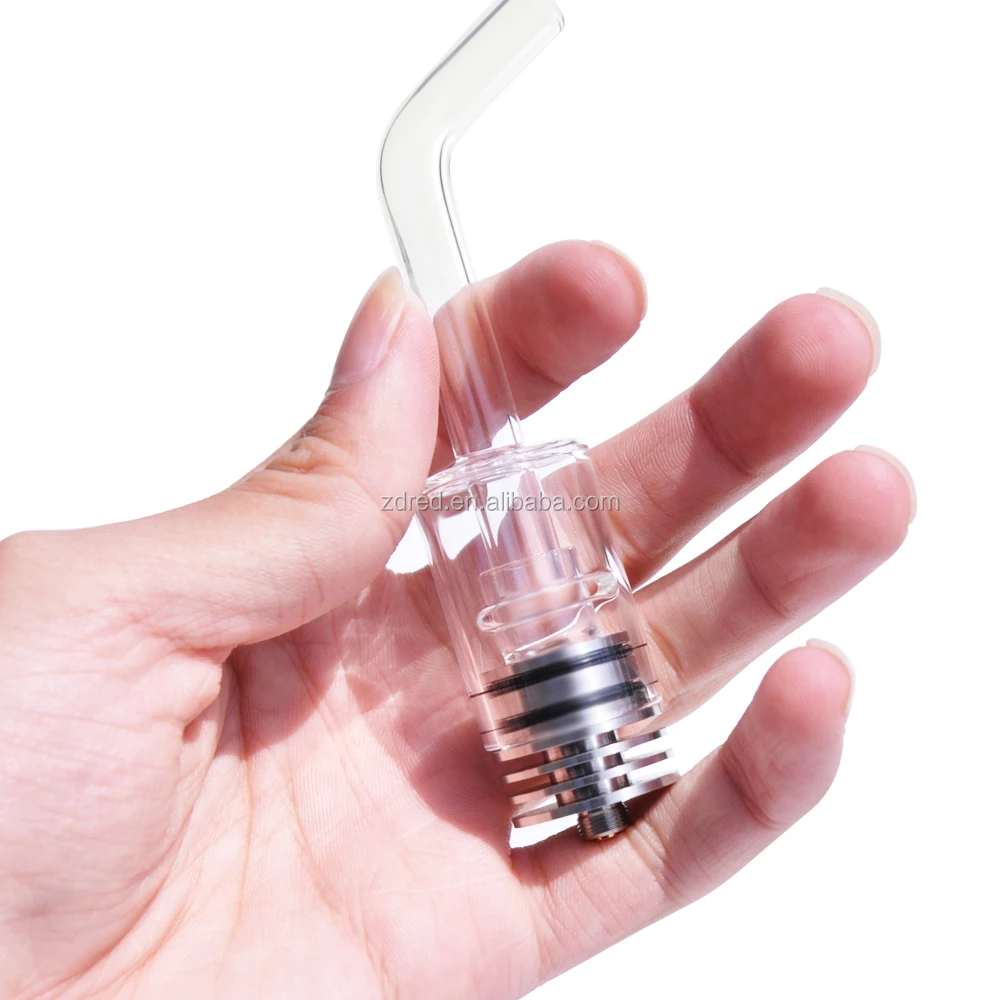 

High Quality Glass vape 510 tank wax pipe vaporizer, Clear glass