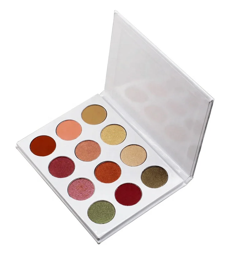 

private label eyeshadow palette Cosmetic long lasting 12 color eyeshadow palette, Multi-colors