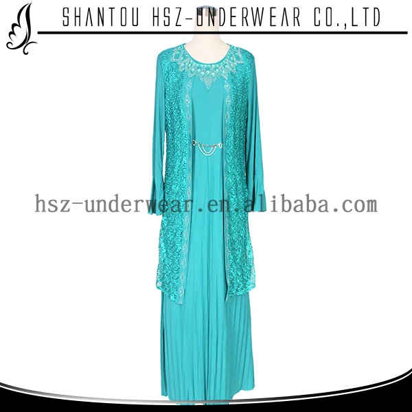 

MD 668# New fashion beads stone islamic garments for maxi dress muslim plus size kaftan maxi dress long skirt for muslim women, Green;black;dark blue;purple