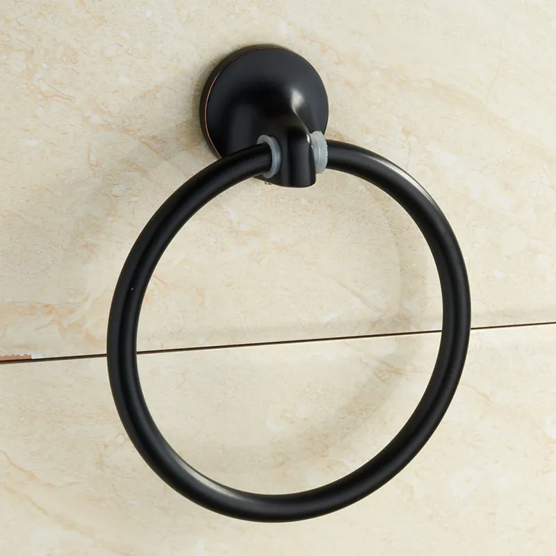 
Bathroom Wall Mount Shower Organization Oil Rubbed Bronze Towel Ring 